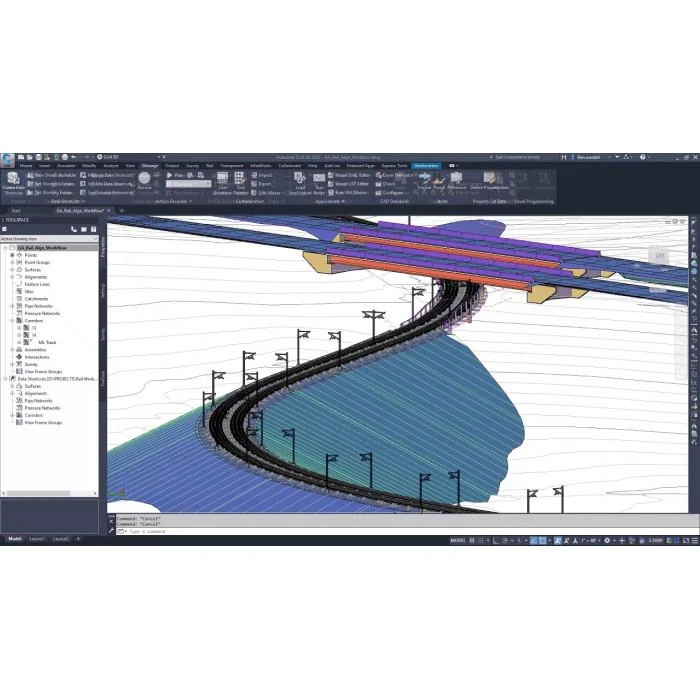 Civil 3D — course illustration and design workflow