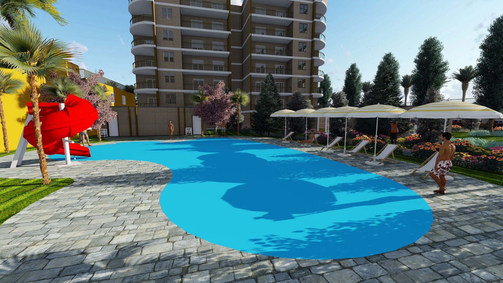 Swimming pool — residential amenity visualisation